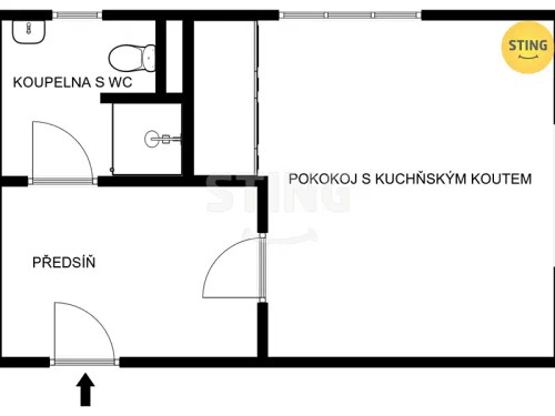 Prodej bytu 1+kk 22 m²
