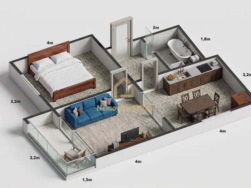 Prodej bytu 2+1 55 m²