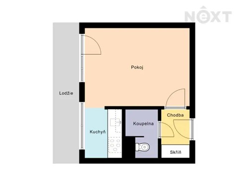 Prodej bytu 1+kk 28 m²