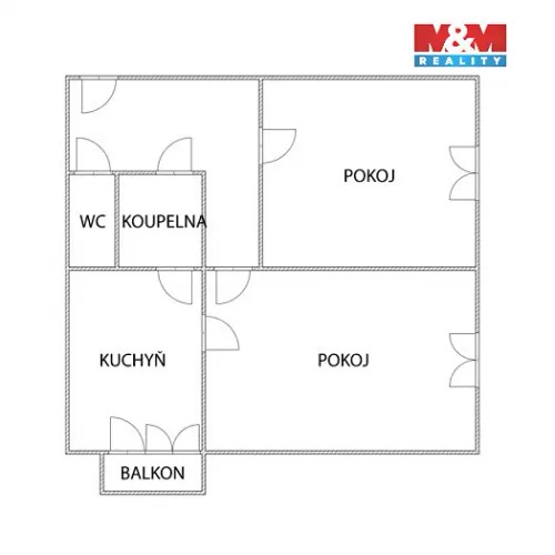 Prodaný byt 2+1 42 m²