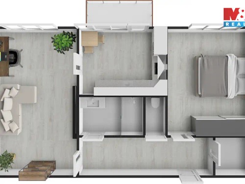 Prodaný  byt 2+1 57 m²