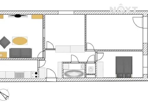 Prodaný  byt 4+1 73 m²