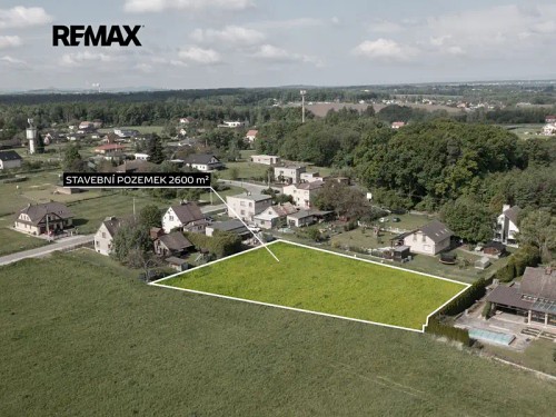 Prodej stavebního pozemku 2600 m²