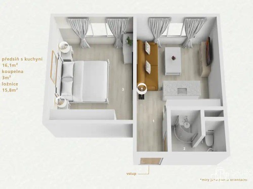 Prodej bytu 2+kk 38 m²