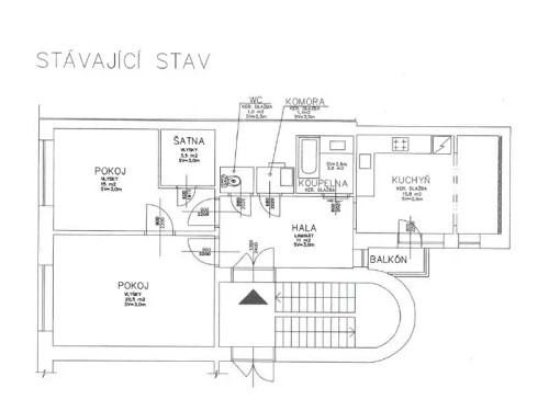 Prodaný byt 2+1 78 m²