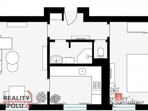 Prodaný  byt 2+1 54 m²