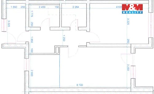 Prodaný  byt 3+kk 63 m²