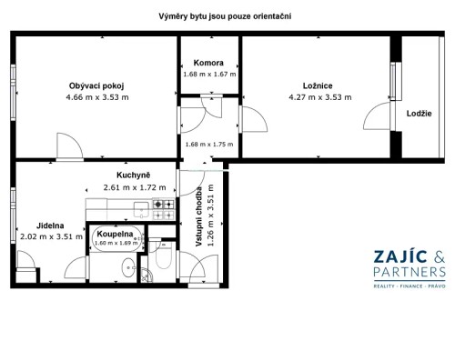 Prodaný byt 2+1 56 m²