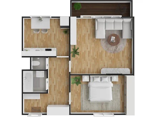 Prodaný byt 2+1 63 m²