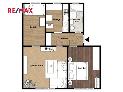Prodej bytu 3+1 56 m²