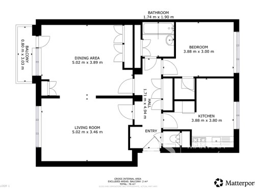 Prodaný byt 3+1 71 m²