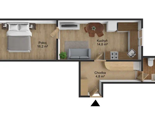 Prodej bytu 1+1 39 m²
