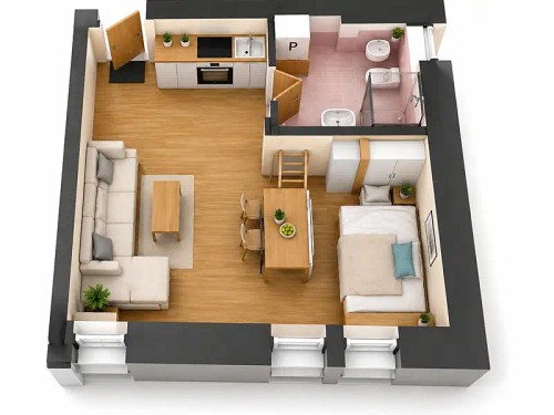 Prodaný  byt 1+kk 25 m²