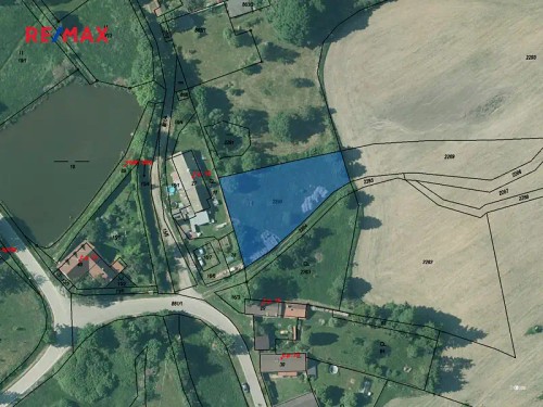 Prodej stavebního pozemku 1488 m²
