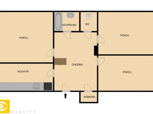 Prodej bytu 3+1 81 m²