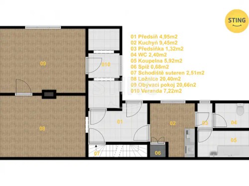 Prodej domu 90 m², pozemek 675 m²