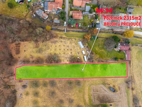 Prodej stavebního pozemku 2315 m²