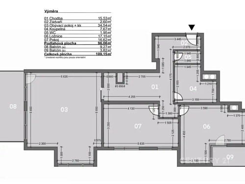 Prodej bytu 3+kk 93 m²
