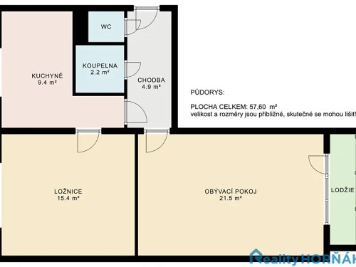 Prodej bytu 2+1 51 m²