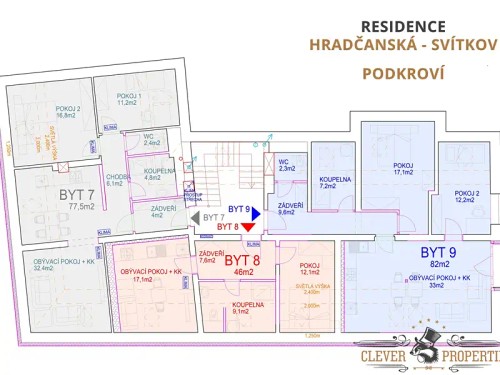 Prodej bytu 3+kk 82 m²