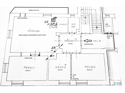 Prodaný byt 3+kk 84 m²