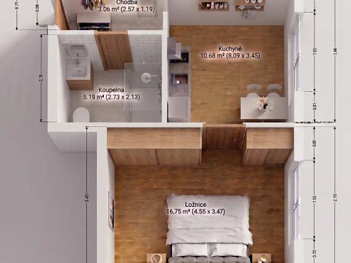 Prodej bytu 1+1 36 m²