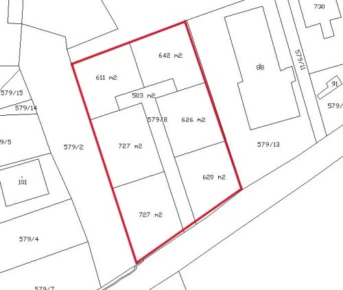 Prodej stavebního pozemku 4457 m²