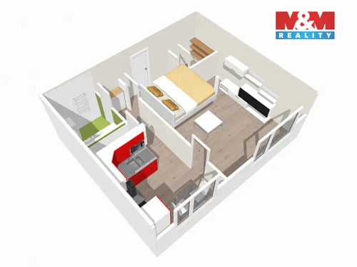 Prodaný byt 1+1 39 m²