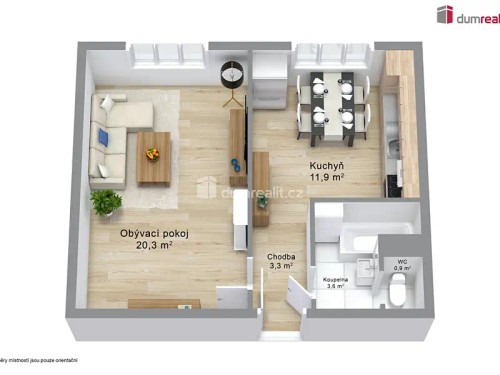 Prodej bytu 1+1 41 m²