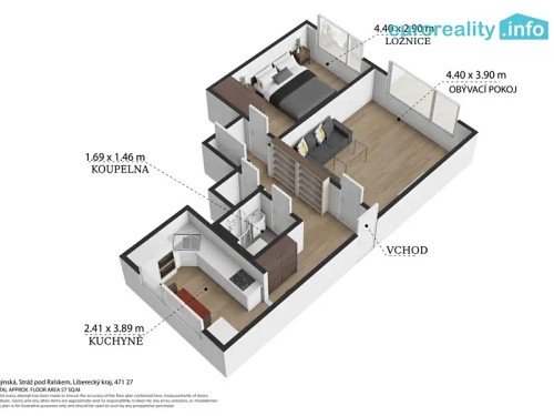 Prodaný byt 2+1 56 m²