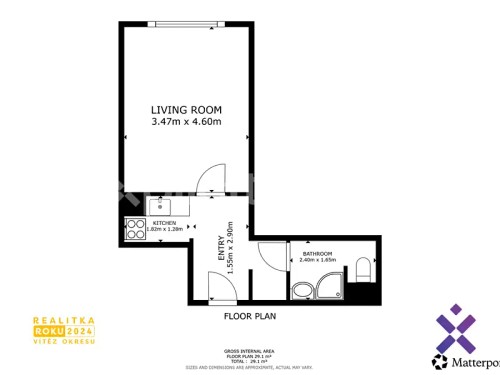 Prodaný byt 1+1 28 m²