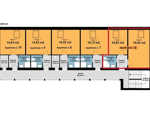 Prodej bytu 2+kk 36 m²