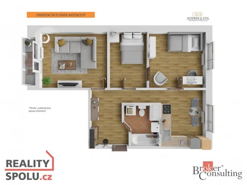 Prodaný byt 2+1 61 m²