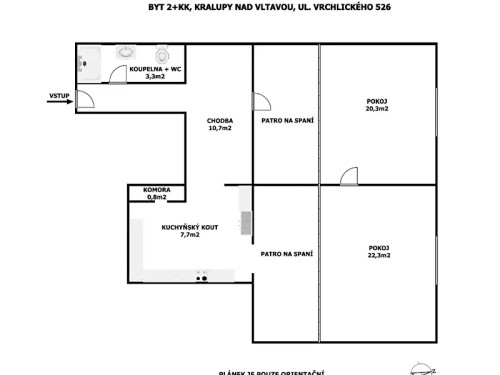Prodaný byt 2+kk 65 m²