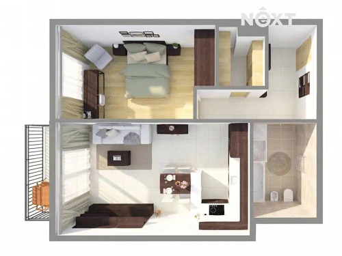 Prodaný byt 2+kk 60 m²