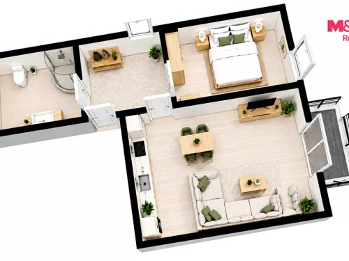 Prodej bytu 2+kk 53 m²
