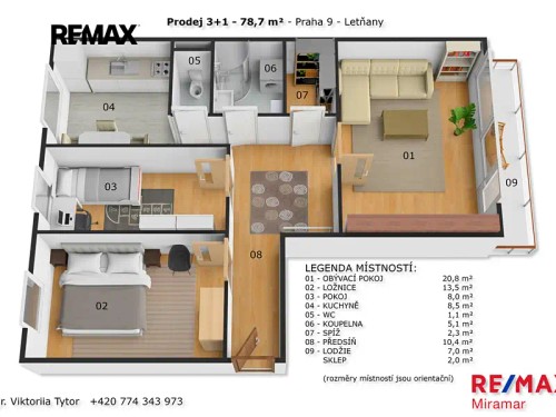 Prodaný byt 3+1 77 m²