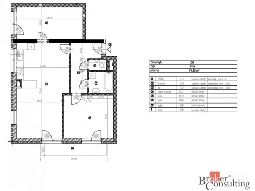 Prodaný byt 3+kk 83 m²