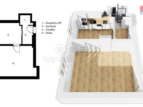 Prodaný byt 1+1 37 m²