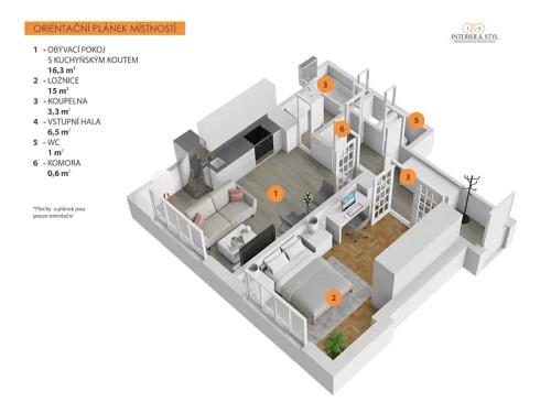 Prodej bytu 2+kk 43 m²