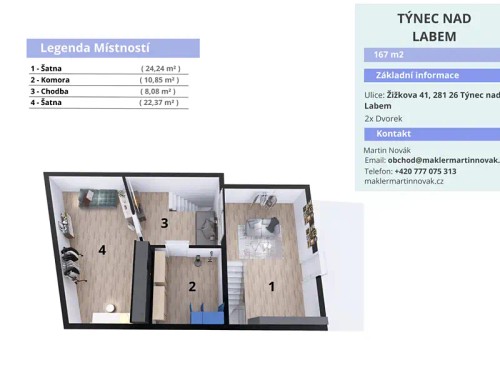 Prodej bytu 5+kk 168 m²