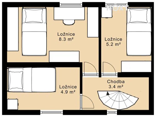 Prodej chaty 48 m², pozemek 329 m²
