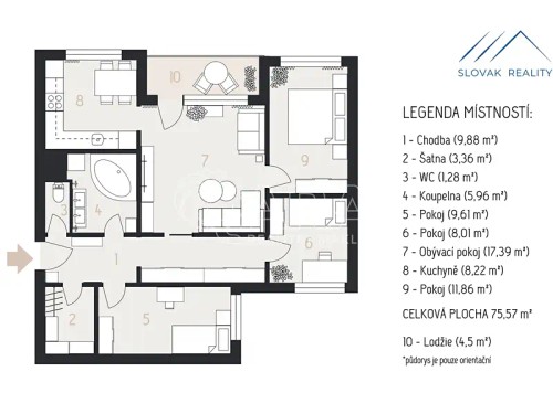 Prodej bytu 4+1 80 m²
