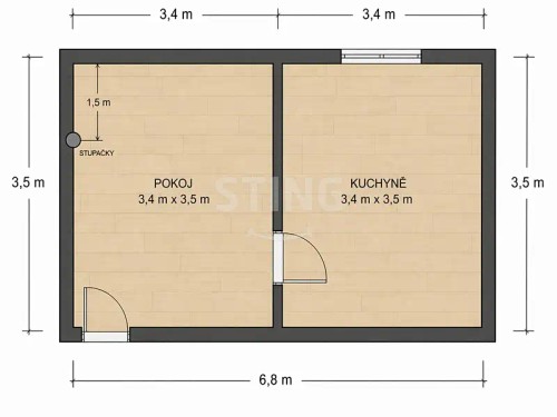 Prodej bytu 1+1 23 m²