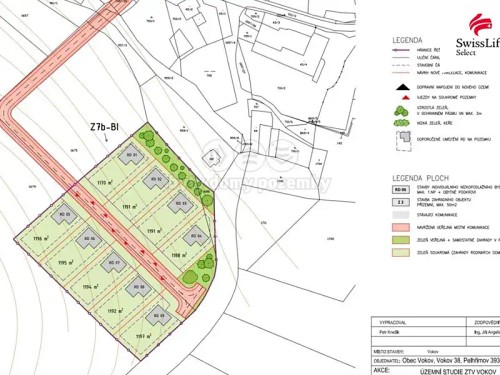 Prodej stavebního pozemku 1196 m²