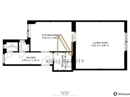 Prodaný  byt 1+1 53 m²