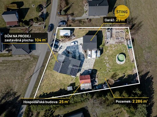 Prodej domu 162 m², pozemek 2286 m²