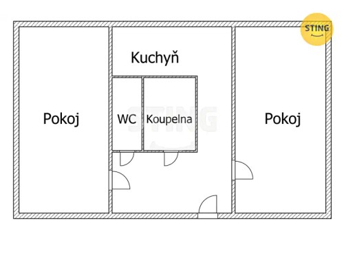 Prodej bytu 3+kk 53 m²