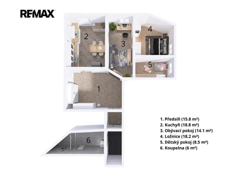 Prodaný byt 3+1 81 m²