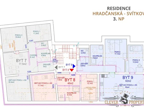 Prodej bytu 3+kk 79 m²